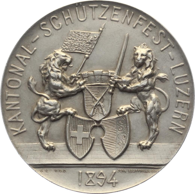 1894 Luzern - Silber - Kantonales Schützenfest